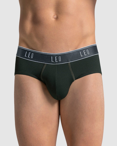 Ultra-Light Brief with Ergonomic Pouch#color_605-dark-green