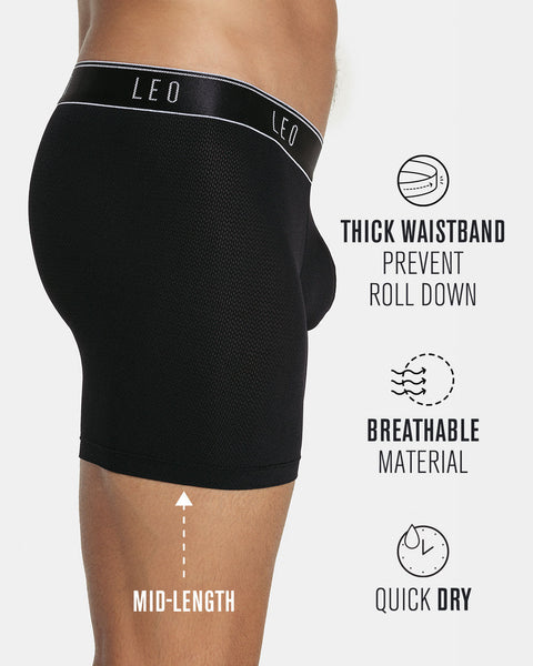 Mid-length boxer brief with ergonomic design#all_variants