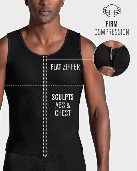 Men's firm body shaper vest with back support max/force#all_variants