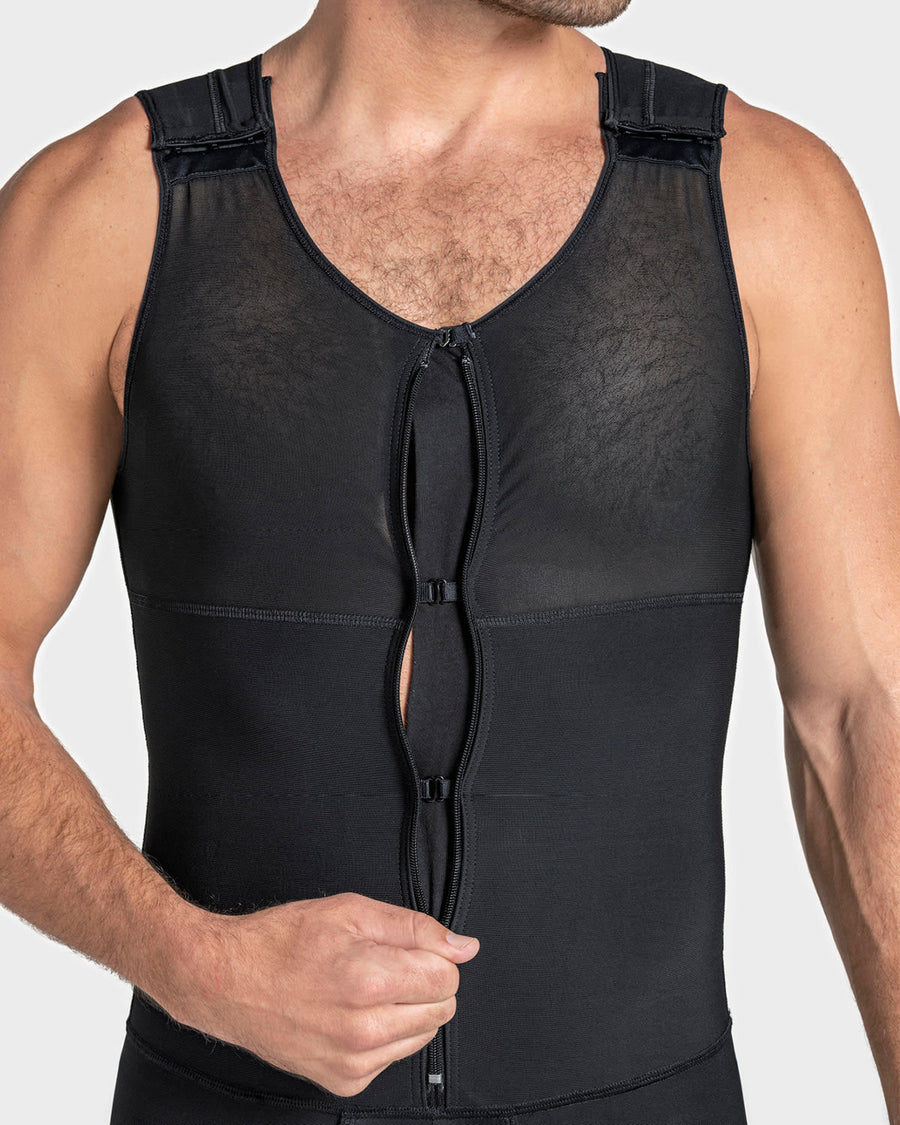 Men's Firm Compression Shaper Bodysuit | Leo Men Underwear