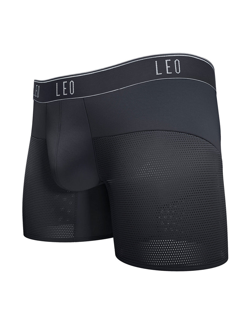 Leo Men's Boxers - Black - Small : : Fashion