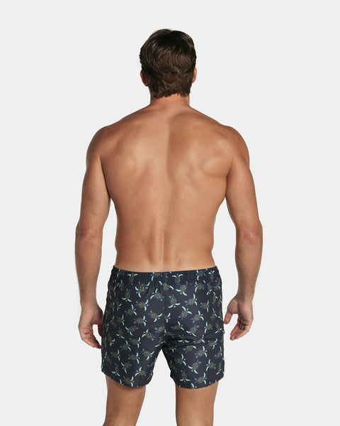 5" Eco-Friendly Men's Swim Trunk with Soft Inner Mesh Lining#color_024-turtle-print