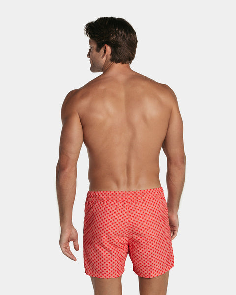 5" Eco-Friendly Men's Swim Trunk with Soft Inner Mesh Lining#color_030-red-scale-print