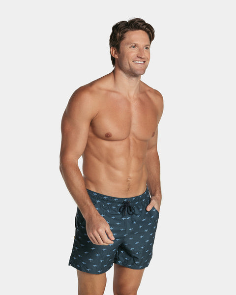 5" Eco-friendly men's swim trunk with soft inner mesh lining