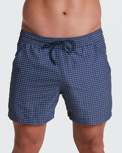 5" Eco-Friendly Men'S Swim Trunk with Soft Inner Mesh Lining#color_a31-waves-print