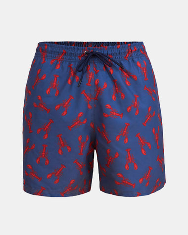 Men's Swim Trunk with Functional Side Pocket#color_a63-lobster-print