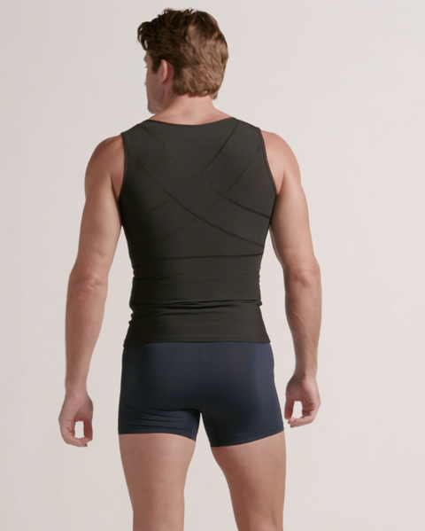 Men's firm body shaper vest with back support max/force#all_variants